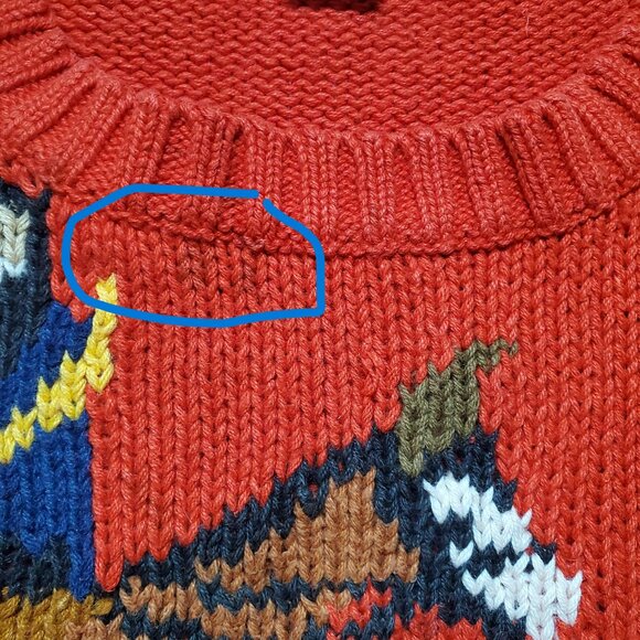 Exclusive Imports Crewneck Hunt Scene 80s Sweater Sz M- shipping incl. - Picture 16 of 16